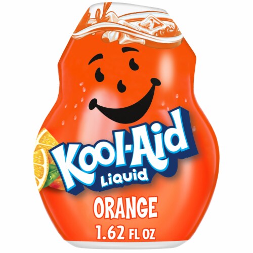 Kool-Aid Zero Sugar Orange Water Enhancer Bottle Perspective: front