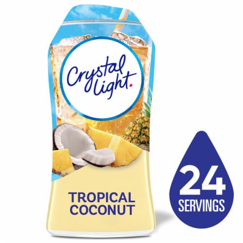 Crystal Light Liquid Tropical Coconut Naturally Flavored Drink Mix Perspective: front
