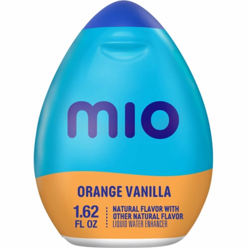 mio Orange Vanilla Water Enhancer Bottle Perspective: front