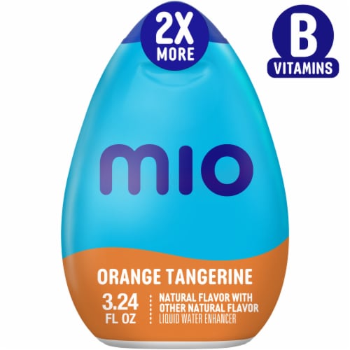 mio Orange Tangerine Water Enhancer Bottle Perspective: front