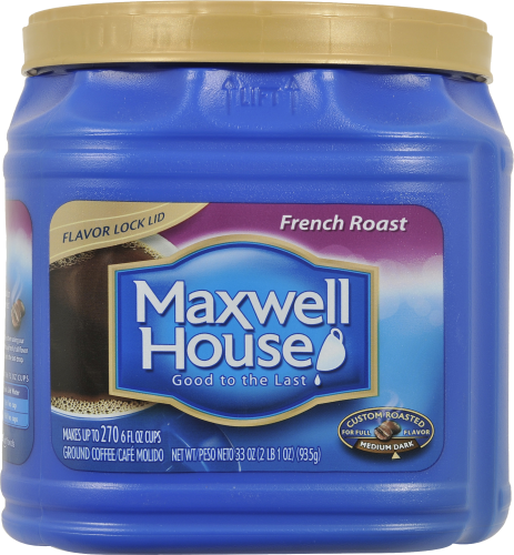 Maxwell House French Roast Coffee Perspective: front