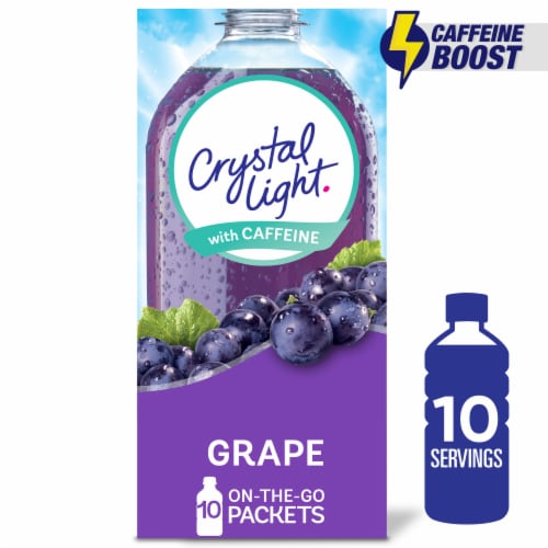 Crystal Light Grape Caffeine Powdered Drink Mix