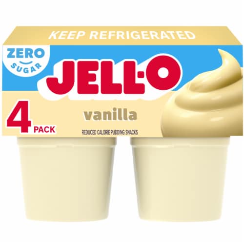 Vanilla Free Pudding Cups Snack, 4 ct - Kroger