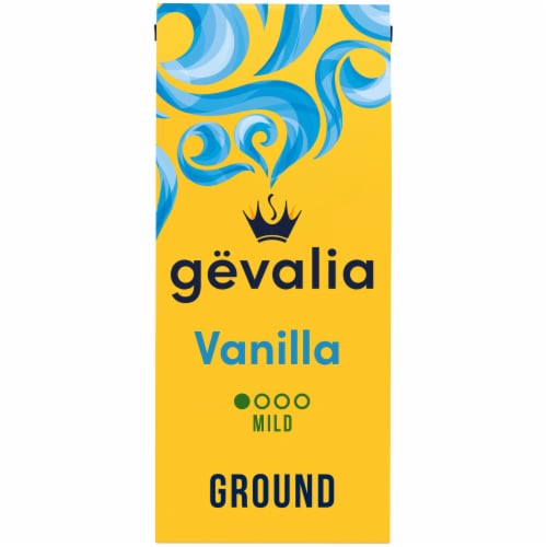 Gevalia Vanilla Light Roast Ground Coffee Perspective: front