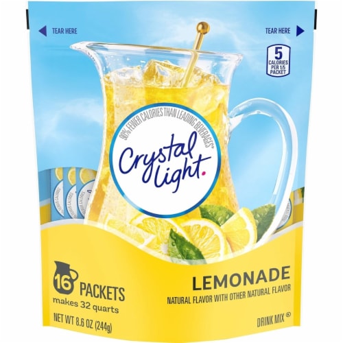 Crystal Light Fruit Punch Sugar Free Drink Mix Caffeine Free, 6 ct Pitcher  Packets 