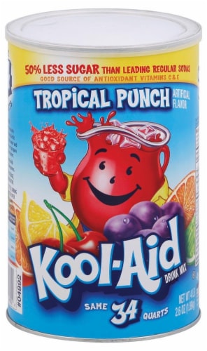 Kool-Aid Tropical Punch Drink Mix Perspective: front