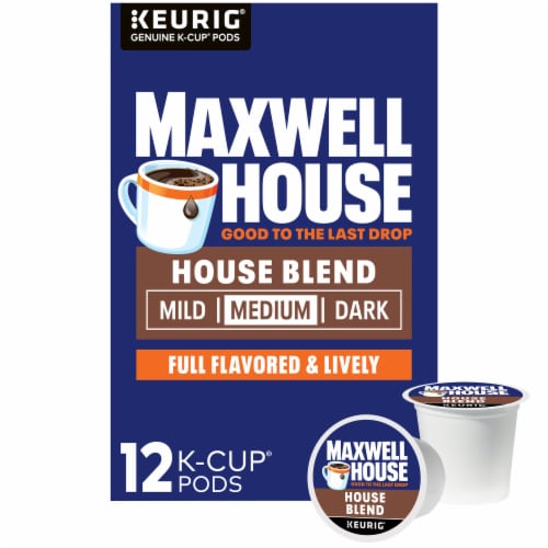 Maxwell House House Blend Medium Roast K Cup Coffee Pods 12 ct Foods Co