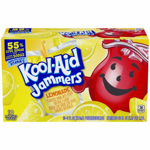 Kool-Aid Jammers Lemonade Naturally Flavored Soft Drink Perspective: front