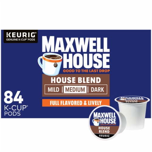 Maxwell House House Blend Medium Roast K-Cup Coffee Pods Perspective: front