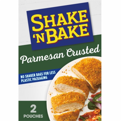 Shake 'N Bake Parmesan Crusted Seasoned Coating Mix, Box, Packets Perspective: front