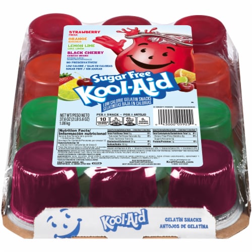 Kool Aid Sugar Free Gelatin Snacks 12 Count/3 13 Oz Kroger
