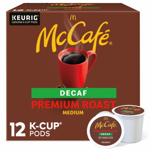 McCafé® Decaf Premium Roast Medium Roast Keurig® K-Cup® Coffee Pods Perspective: front