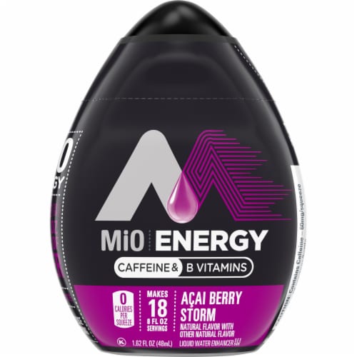 Mio Energy Acai Berry Storm Liquid Water Enhancer 6 Count Perspective: front