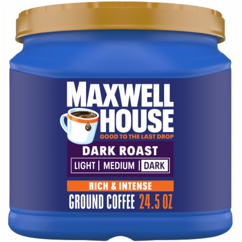 Maxwell House Dark Roast Ground Coffee Perspective: front