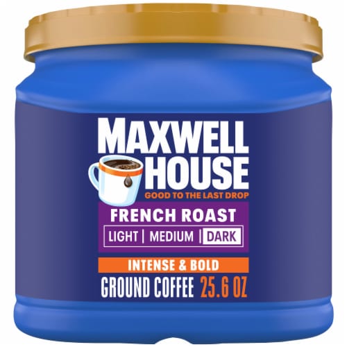 Maxwell House French Roast Dark Roast Ground Coffee Perspective: front