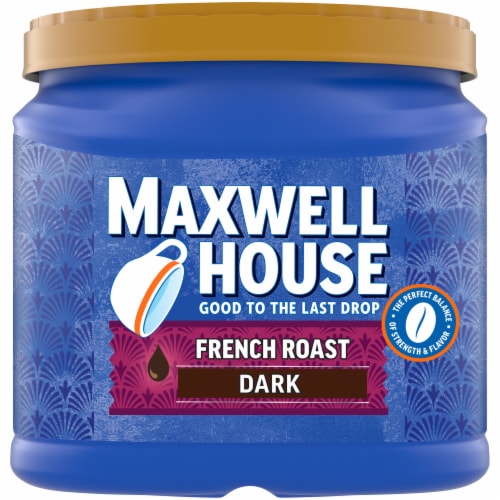 Maxwell House French Roast Dark Roast Ground Coffee Perspective: front