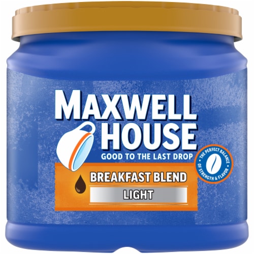Maxwell House Breakfast Blend Light Roast Ground Coffee Perspective: front