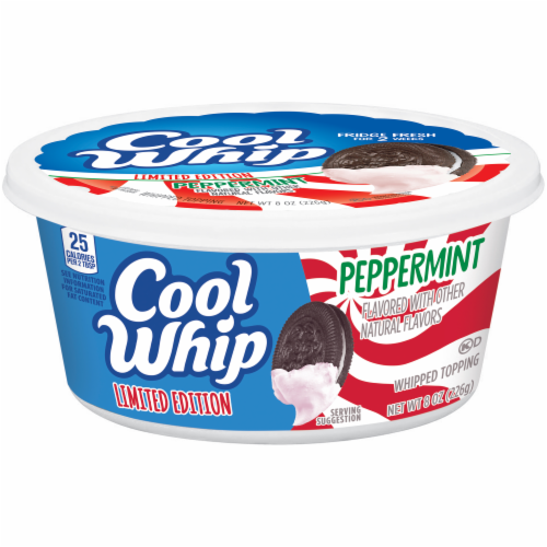 Cool Whip Limited Edition Peppermint Whipped Topping Perspective: front