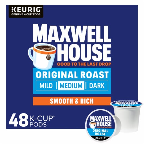 Maxwell House Original Roast Medium Roast K-Cup Coffee Pods, 48 ct - Fry's  Food Stores