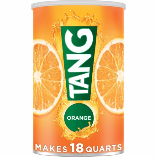 Tang Orange Naturally Flavored Powdered Soft Drink Mix Perspective: front