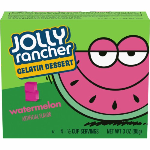 JOLLY RANCHER Watermelon Gelatin Dessert Mix Perspective: front