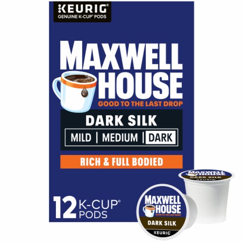 Maxwell House Dark Silk Dark Roast K-Cups Coffee Pods Perspective: front