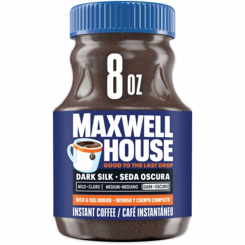 Maxwell House Dark Silk Dark Roast Instant Coffee Perspective: front