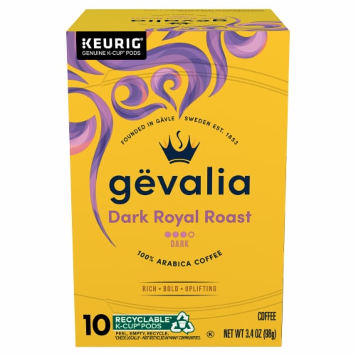 Gevalia Dark Royal Roast Dark Roast K‐Cup® Coffee Pods Perspective: front