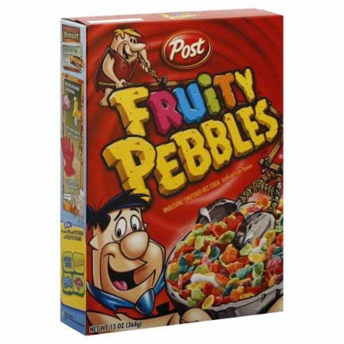 Post Fruity Pebbles Cereal Perspective: front