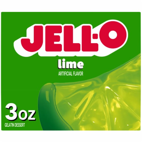 Jell-O Lime Gelatin Dessert Mix Perspective: front