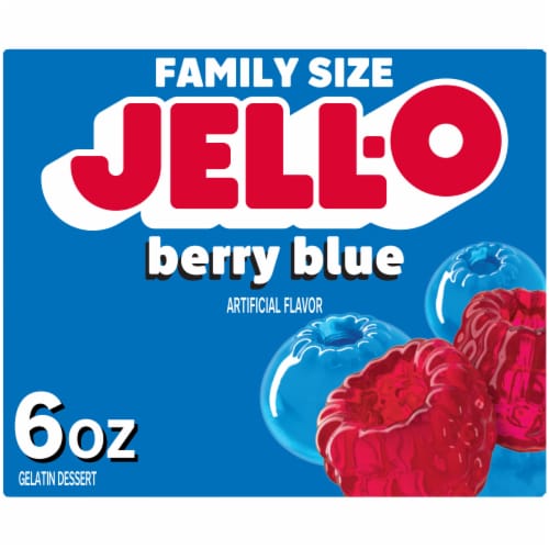 Jell-O Berry Blue Gelatin Dessert Mix, 6 oz - Baker’s