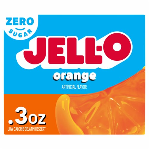 Jell-O® Orange Sugar Free Gelatin Dessert Mix Perspective: front
