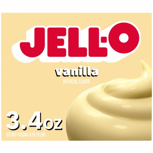 Jell-O Vanilla Instant Pudding & Pie Filling Mix Perspective: front