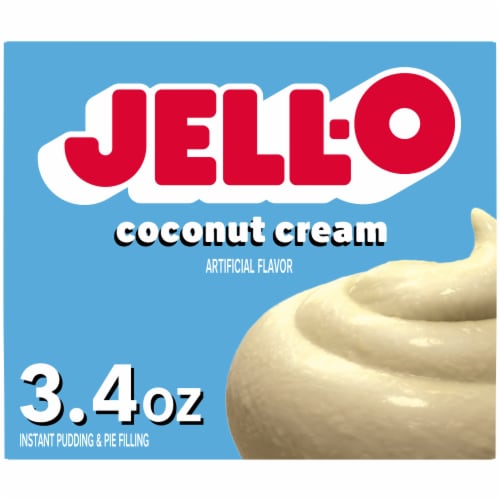 Jell-O Coconut Cream Instant Pudding & Pie Filling Mix Perspective: front