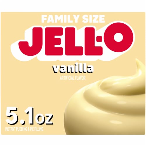 Jell-O Vanilla Instant Pudding & Pie Filling Mix Perspective: front
