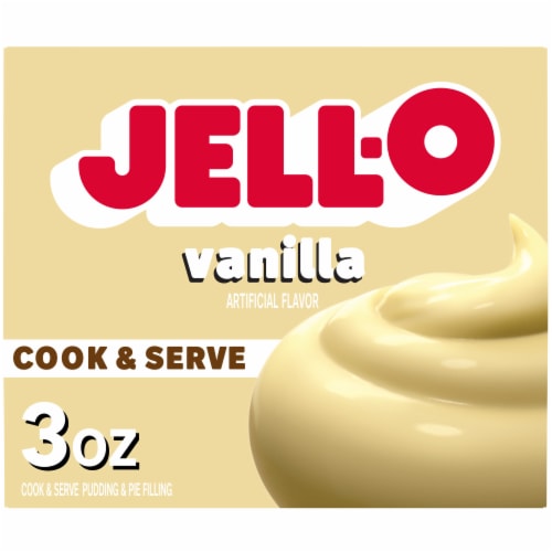 Jell-O Cook & Serve Vanilla Pudding & Pie Filling Mix Perspective: front