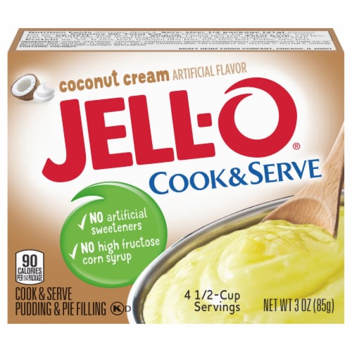 Jello® Cook & Serve Coconut Cream Pudding and Pie Filling Mix, 3 oz