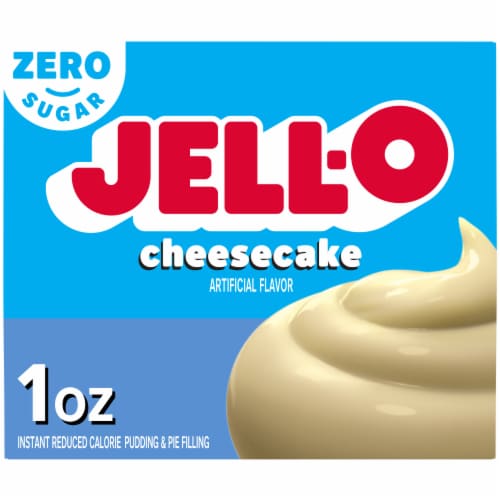 Jell-O Zero Sugar Cheesecake Flavor Instant Pudding & Pie Filling Perspective: front