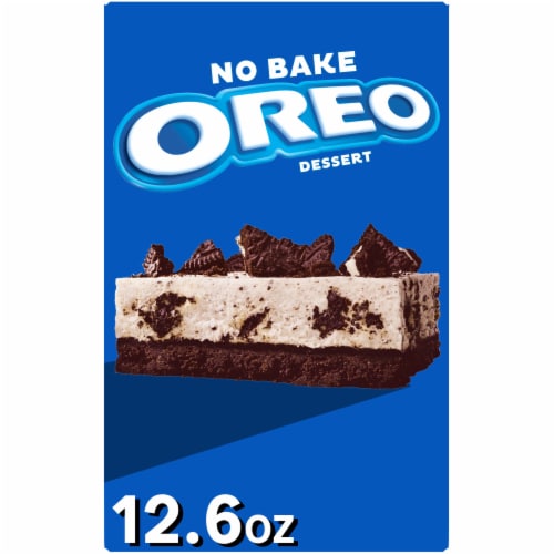 Jell-O No Bake Oreo Dessert Kit with Filling Mix Crust Mix & Cookie Pieces Perspective: front