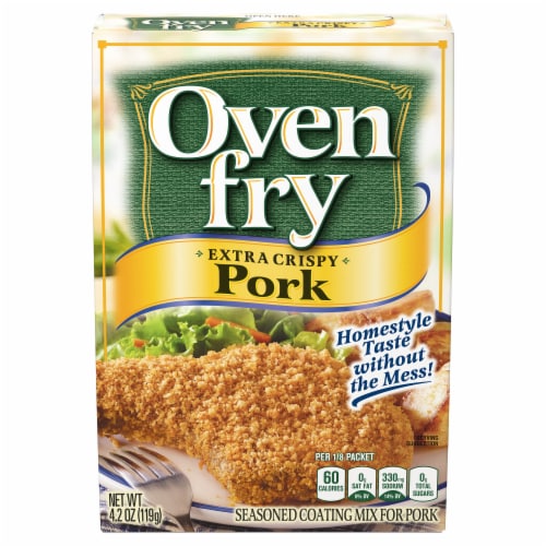 Oven Fry Extra Crispy Seasoned Coating Mix for Pork Perspective: front