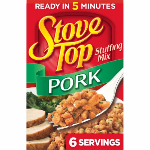 Stove Top Stuffing Mix for Pork Dressing Perspective: front