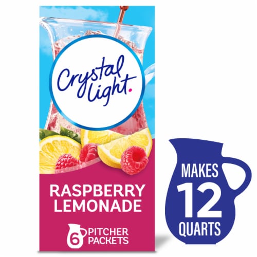 Crystal Light Raspberry Lemonade Sugar Free Caffeine Free Powder Drink Mix Pitcher Packets