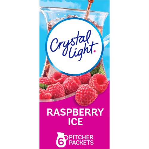 Crystal Light Raspberry Ice Artificially Flavored Powdered Drink Mix, Pitcher Packets Perspective: front