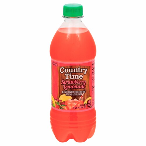Country Time® Strawberry Lemonade Bottle Perspective: front