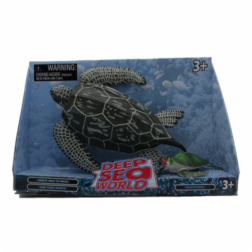 Deep Sea World 2 Pack Adult and Baby, Green Turtle Perspective: front