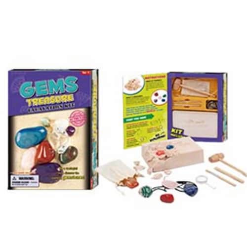 Tedco Toys Gems Treasure Dig Excavation Kit Perspective: front