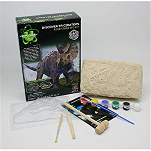 Tedco Toys 90101 Triceratops Discover Dig Kit Perspective: front