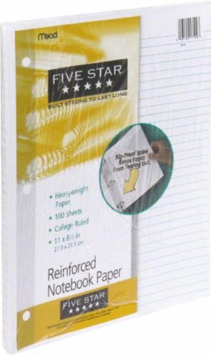 Five Star® College-Ruled Filler Paper - 100 Sheet Perspective: front