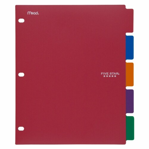 Five Star Binder Dividers Perspective: front