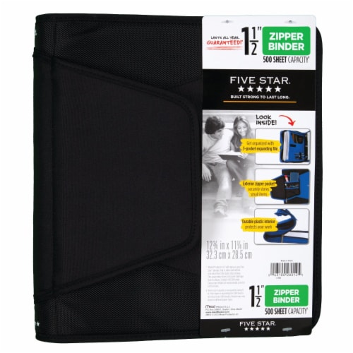 Five Star® Zipper Binder - Assorted Perspective: front